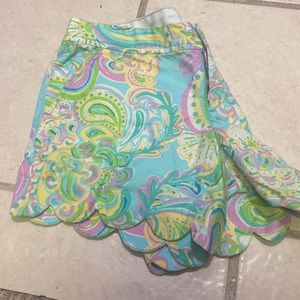 Lilly Pulitzer scalloped shorts